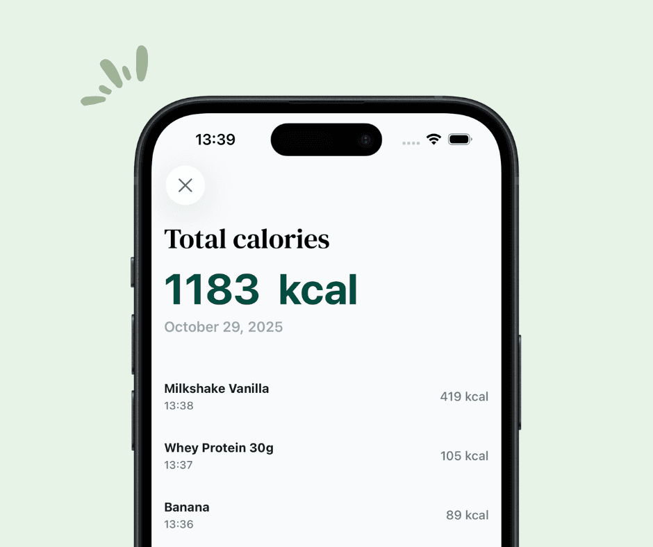 Track your calories with AI