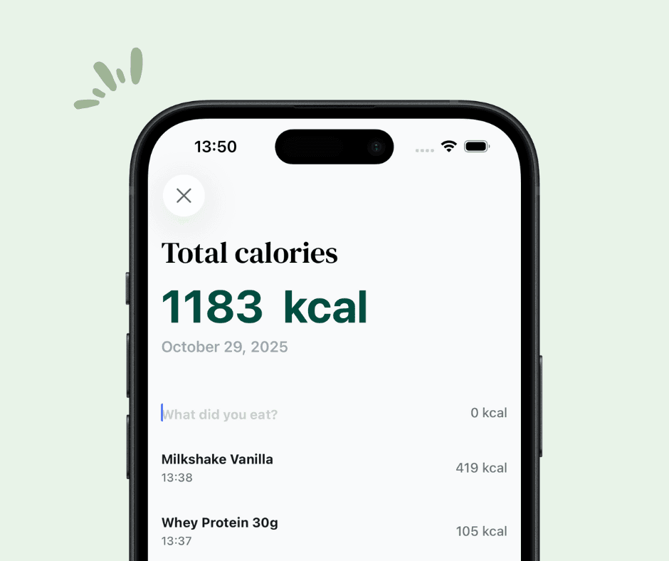 Add meals with ease