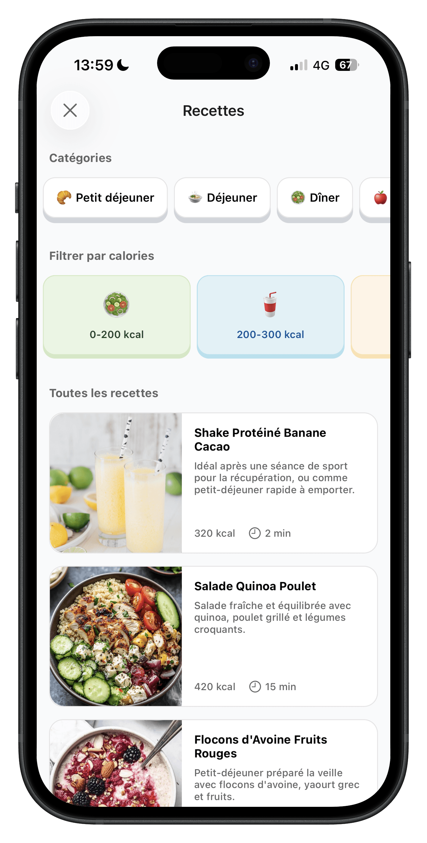 Healthy recipes